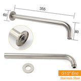 WELS Brushed Nickel Round 10" Rain Shower Head Straight Wall Mount Arm Mixer Set | darrahopens.com.au Premium AU Stock