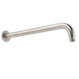 WELS Brushed Nickel Round 12" Rain Shower Head Straight Wall Mount Arm Mixer Set | darrahopens.com.au Premium AU Stock