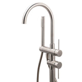 Darrahopens Furniture > Bathroom > Shower Heads & Screens WELS Brushed Nickel Stainless Steel Free Standing Mixer Faucet Tap Spout Handset