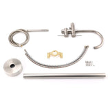 Darrahopens Furniture > Bathroom > Shower Heads & Screens WELS Brushed Nickel Stainless Steel Free Standing Mixer Faucet Tap Spout Handset
