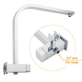 WELS Chrome 2in1 10" Square Rain Shower Head Handheld Spray Diverter Wall Arm Taps Set | darrahopens.com.au Premium AU Stock
