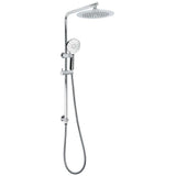 WELS Chrome 9" Rain Shower Head 3 Modes Handheld Rose Slide Rail Set Diverter | darrahopens.com.au Premium AU Stock