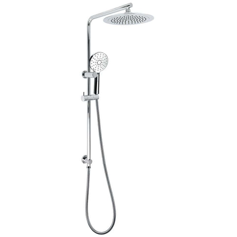 WELS Chrome 9" Rain Shower Head 3 Modes Handheld Rose Slide Rail Set Diverter | darrahopens.com.au Premium AU Stock