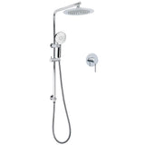 WELS Chrome 9" Rain Shower Head 3 Modes Handheld Rose Slide Rail Set Diverter Mixer | darrahopens.com.au Premium AU Stock