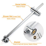 WELS Chrome Double Square 8" Shower Head Set 3 Function Handheld Rail Arm Mixer | darrahopens.com.au Premium AU Stock