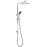 WELS Chrome Dual 10" Slim Rain Shower 5 Modes Handset Mixer Valve Sliding Rail + Single Mixer | darrahopens.com.au Premium AU Stock
