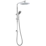 WELS Chrome Round 9" Rain Shower Head 5 Modes Massage Handheld Sliding Rail Set | darrahopens.com.au Premium AU Stock