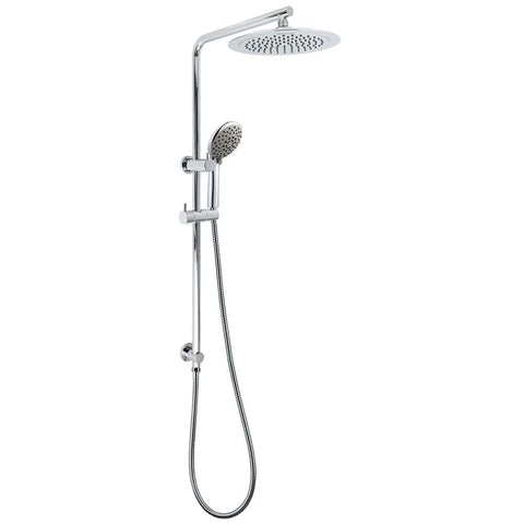 WELS Chrome Round 9" Rain Shower Head 5 Modes Massage Handheld Sliding Rail Set | darrahopens.com.au Premium AU Stock
