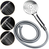 Darrahopens Furniture > Bathroom > Shower Heads & Screens WELS Chrome Round 9" Rainfall Dual Shower Head & Handheld Sliding Rail Wall Arm Twin Taps