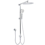 Darrahopens Furniture > Bathroom > Shower Heads & Screens WELS Chrome Round Large 12" Rain Shower Head 3 Modes Handheld Wall Arm Rail 2in1 Set