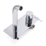 Darrahopens Furniture > Bathroom > Shower Heads & Screens WELS Chrome Round Wall Mounted Basin Vanity Mixer Bath Tub Bubble Faucet Spout