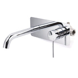 Darrahopens Furniture > Bathroom > Shower Heads & Screens WELS Chrome Round Wall Mounted Basin Vanity Mixer Bath Tub Bubble Faucet Spout
