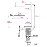 WELS Chrome Short Kitchen Laundry Round Basin Mixer Vanity Sink Faucet Tap Set | darrahopens.com.au Premium AU Stock