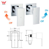 Darrahopens Furniture > Bathroom > Shower Heads & Screens WELS Chrome Square 10" Rain Shower Head 3 Mode Handheld Sliding Rail Wall Arm Taps Set