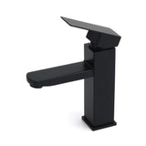 Darrahopens Furniture > Bathroom > Shower Heads & Screens WELS Classic Square Matt Black Basin Mixer Vanity Laundry Sink Faucet Tap Outlet