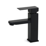 Darrahopens Furniture > Bathroom > Shower Heads & Screens WELS Classic Square Matt Black Basin Mixer Vanity Laundry Sink Faucet Tap Outlet
