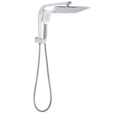 Darrahopens Furniture > Bathroom > Shower Heads & Screens WELS Dual Square Shower Head 3 Mode Handheld Diverter Wall Arm 10" Rain Set
