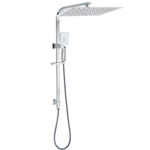 Darrahopens Furniture > Bathroom > Shower Heads & Screens WELS Dual Square Shower Set Large 16" Rain Shower Head 3 Function Handheld Rail Arm