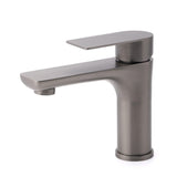 Darrahopens Furniture > Bathroom > Shower Heads & Screens WELS Gun Metal 4.5L/min Kitchen Laundry Round Basin Mixer Vanity Sink Faucet Tap