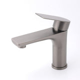 Darrahopens Furniture > Bathroom > Shower Heads & Screens WELS Gun Metal 4.5L/min Kitchen Laundry Round Basin Mixer Vanity Sink Faucet Tap