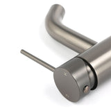 Darrahopens Furniture > Bathroom > Shower Heads & Screens WELS Gun Metal Grey Kitchen Laundry Round Basin Mixer Vanity Sink Faucet Tap Set