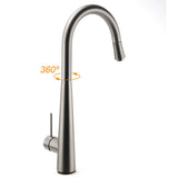 Darrahopens Furniture > Bathroom > Shower Heads & Screens WELS Gun Metal Grey Pull Out Kitchen Sink Tap Basin Mixer Faucet Flexible Spout