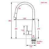Darrahopens Furniture > Bathroom > Shower Heads & Screens WELS Gun Metal Grey Pull Out Kitchen Sink Tap Basin Mixer Faucet Flexible Spout