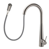 Darrahopens Furniture > Bathroom > Shower Heads & Screens WELS Gun Metal Grey Pull Out Kitchen Sink Tap Basin Mixer Faucet Flexible Spout