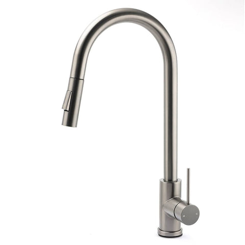 WELS Gun Metal Pull Out Kitchen Sink Tap Basin Mixer Faucet Flexible 2 Way Spout | darrahopens.com.au Premium AU Stock