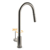 WELS Gun Metal Pull Out Kitchen Sink Tap Basin Mixer Faucet Flexible 2 Way Spout | darrahopens.com.au Premium AU Stock