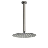 WELS Gun Metal Round 10" SUS Rainfall Shower Head 300mm Ceiling Dropper Arm Set | darrahopens.com.au Premium AU Stock