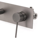 WELS Gun Metal Round Wall Basin Mixer Vanity Sink Tap Hot Cold Faucet Spout | darrahopens.com.au Premium AU Stock
