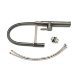 Darrahopens Furniture > Bathroom > Shower Heads & Screens WELS Gun Metal Stainless Steel Pull Out Swivel Kitchen Mixer Sink Tap Spout Faucet