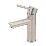 WELS Kitchen Laundry Round Basin Mixer Vanity Sink Faucet Tap Nickel Brushed Set | darrahopens.com.au Premium AU Stock