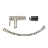 WELS Kitchen Laundry Round Basin Mixer Vanity Sink Faucet Tap Nickel Brushed Set | darrahopens.com.au Premium AU Stock