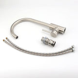 WELS Kitchen Laundry Swivel Sink Mixer Faucet Tap Spout Stainless Steel Brushed | darrahopens.com.au Premium AU Stock