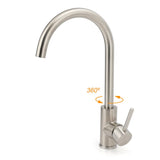 WELS Kitchen Laundry Swivel Sink Mixer Faucet Tap Spout Stainless Steel Brushed | darrahopens.com.au Premium AU Stock