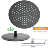 Darrahopens Furniture > Bathroom > Shower Heads & Screens WELS Matt Black 10" Shower Rain Head Handheld Silde Wall Arm Rail Dual Set Twin Taps