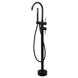 Darrahopens Furniture > Bathroom > Shower Heads & Screens WELS Matt Black Bathtub Filler Free Standing Mixer Faucet Tap Spout HandHeld Set
