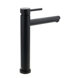 Darrahopens Furniture > Bathroom > Shower Heads & Screens WELS Matt Black Round Tall Basin Mixer Vanity Bathroon Sink Tap Laundry Faucet