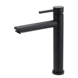 Darrahopens Furniture > Bathroom > Shower Heads & Screens WELS Matt Black Round Tall Basin Mixer Vanity Bathroon Sink Tap Laundry Faucet