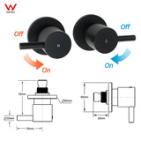 Darrahopens Furniture > Bathroom > Shower Heads & Screens WELS Matt Black Shower Set 12" Large Rain Head Handheld Sliding Rail Arm Round Taps