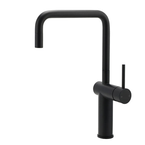 Darrahopens Furniture > Bathroom > Shower Heads & Screens WELS Matt Black SUS Tall Kitchen Laundry 360º Swivel Sink Mixer Faucet Tap Spout