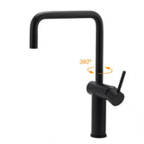 Darrahopens Furniture > Bathroom > Shower Heads & Screens WELS Matt Black SUS Tall Kitchen Laundry 360º Swivel Sink Mixer Faucet Tap Spout