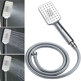 Darrahopens Furniture > Bathroom > Shower Heads & Screens WELS Square Extra Large 16" Shower Head 3 Mode Handheld Diverter Wall Arm 2in1 Set + Taps