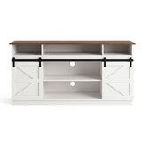 Darrahopens Furniture > Bathroom > Sinks Artiss Buffet Sideboard Cabinet 150cm 3-Tier Kitchen Storage Sliding Doors White In Australia - Darrahopens