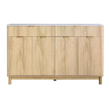 Darrahopens Furniture > Bathroom > Sinks Artiss Buffet Sideboard Cabinet Kitchen Storage Cupboard Marble 2 Drawers Pine In Australia - Darrahopens
