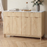 Darrahopens Furniture > Bathroom > Sinks Artiss Buffet Sideboard Cabinet Kitchen Storage Cupboard Marble 2 Drawers Pine In Australia - Darrahopens