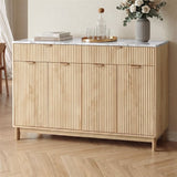 Darrahopens Furniture > Bathroom > Sinks Artiss Buffet Sideboard Cabinet Kitchen Storage Cupboard Marble 2 Drawers Pine In Australia - Darrahopens