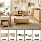 Darrahopens Furniture > Bathroom > Sinks Artiss Buffet Sideboard Cabinet Kitchen Storage Cupboard Marble 2 Drawers Pine In Australia - Darrahopens